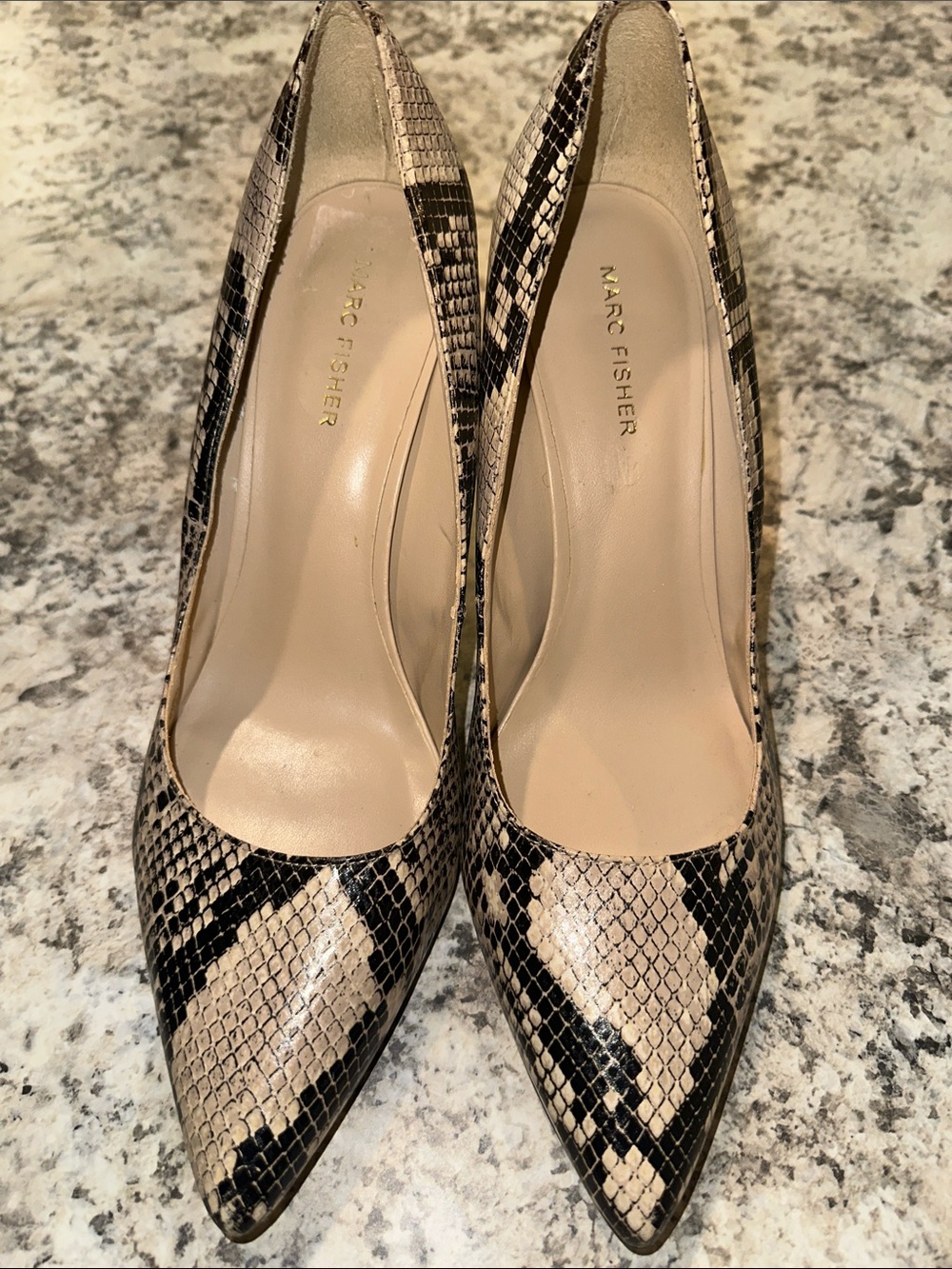 Marc Fischer Women’s Snake Print Pumps Size 11M